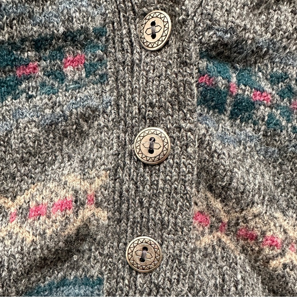 Eddie Bauer Gray Patterned Vest - image 6